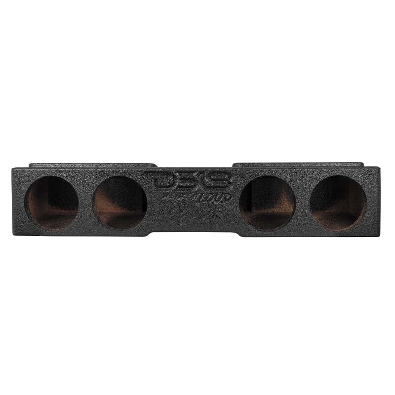 DS18 4 x 8in Forward Firing Underseat Ported Box Subwoofer Enclosure Black Spray Liner Paint Finish - EBM-FFPUFCG-4X8 - rear view
