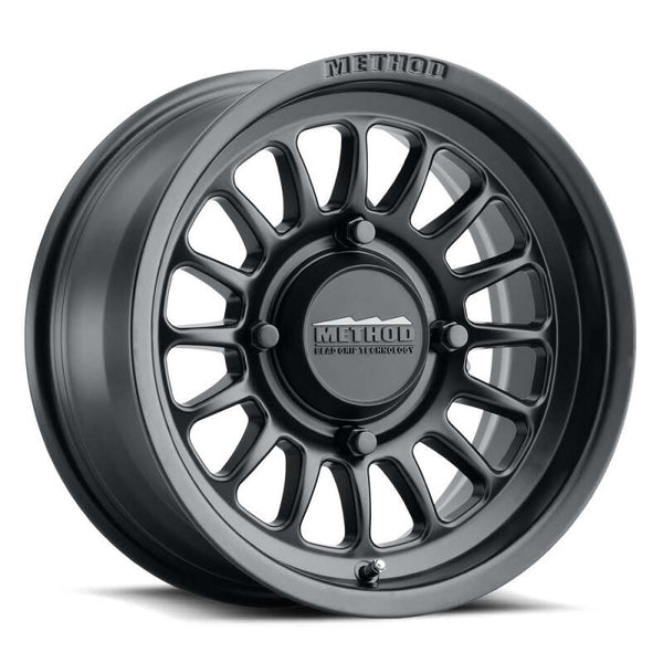 Method MR411 Bead Grip 15x7 / 5+2/38mm Offset / 5x4.5 / 72 CB Matte Black Wheel - MR41157012552 by Method Wheels