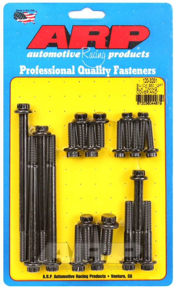 ARP Buick 350 Timing Cover and Water Pump 12pt Bolt Kit - 120-3201 by ARP