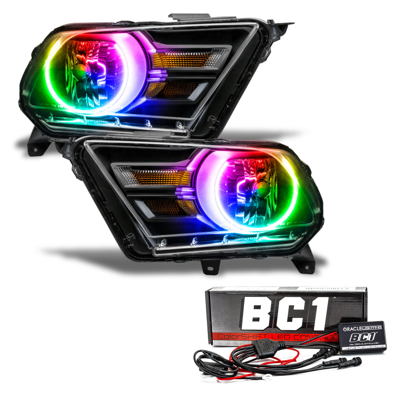 Oracle 10-14 Ford Mustang HL (Non-HID) - ColorSHIFT w/ BC1 Controller SEE WARRANTY - 7050-335