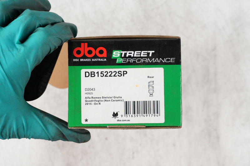 DBA 2017+ Afla Romeo Giulia Quadrifoglio SP Performance Rear Brake Pads - DB15222SP