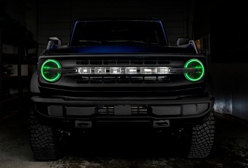 Oracle 2021 Ford Bronco DRL Upgrade w/ Halo Kit - ColorSHIFT w/ BC1 Controller SEE WARRANTY - 1468-335
