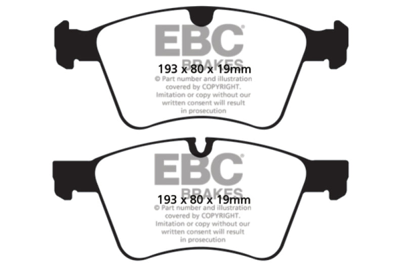 EBC 08-10 Mercedes-Benz GL320 3.0 TD (373mm Front Rotors) Greenstuff Front Brake Pads - DP61860