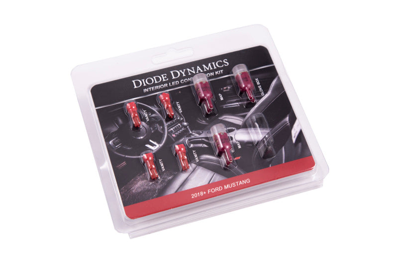 Diode Dynamics 18-23 Mustang Stage 2 Mustang Interior LED Light Kit - Red - DD0358