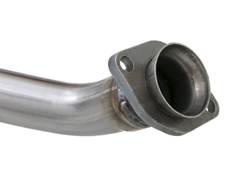 aFe POWER Twisted Steel Y-Pipe w/ Loop Relocation Pipe 12-18 Jeep Wrangler (JK) V6 3.6L - 48-46207-PK