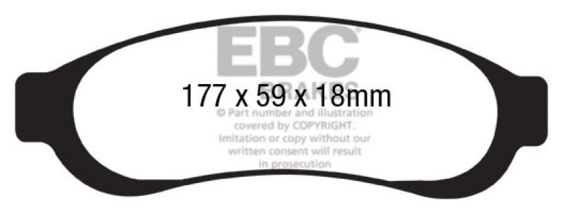 EBC 05-07 Ford F350 (inc Super Duty) 5.4 DRW 2WD Yellowstuff Rear Brake Pads - DP41779R