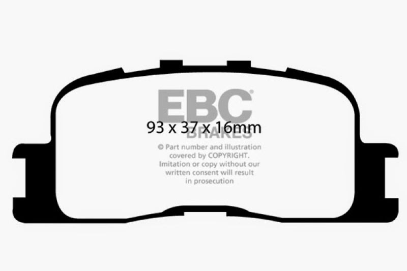 EBC 02-03 Lexus ES300 3.0 Redstuff Rear Brake Pads - DP31716C