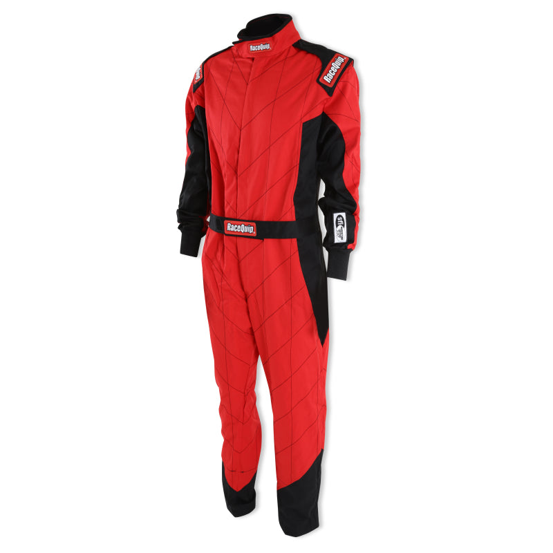 RaceQuip Red Chevron-1 Suit - SFI-1 Large - 130915RQP
