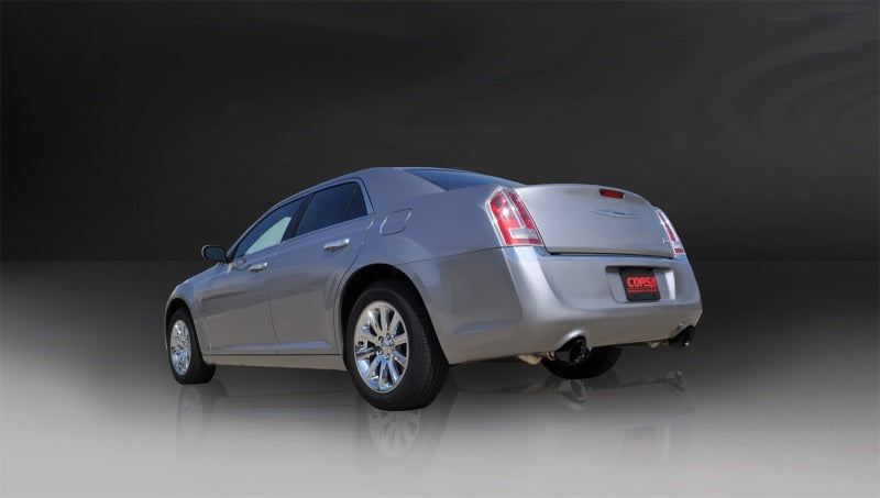 Corsa 2005-2010 Dodge Charger R/T 5.7L V8 Black Xtreme Cat-Back Exhaust - 14439BLK