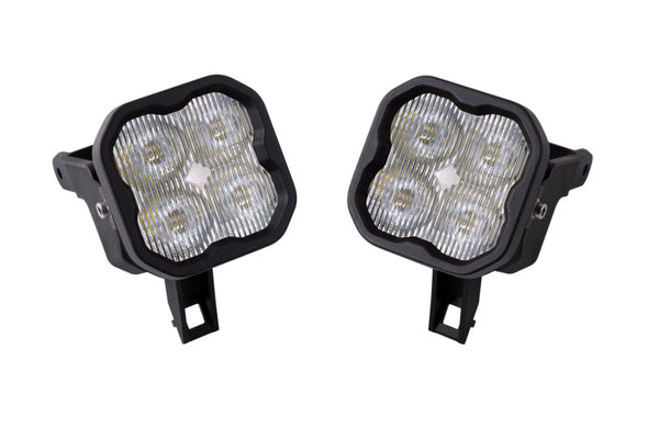 Diode Dynamics SS3 Sport Type SDX Kit ABL - White SAE Fogg - DD7100 for 1999-2010 Ford F 250 - front view