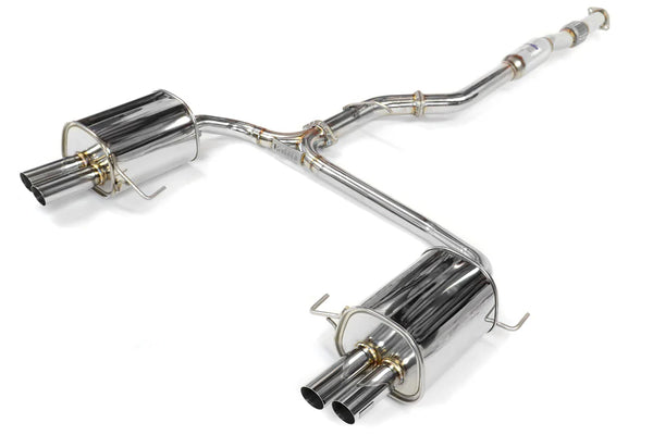 Invidia 05+ Subaru Legacy GT Stainless Steel Quad Tip Cat-back Exhaust - HS05SL1GT3 for 2005-2006 Subaru Legacy - front view
