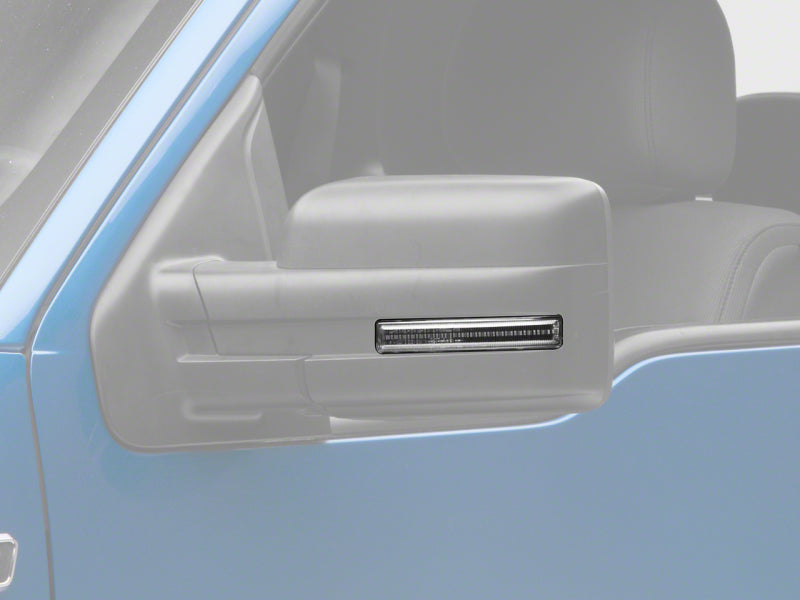 Raxiom 09-14 Ford F-150 Axial Series LED Sequential Mirror Mounted Turn Signals- Smoked - T578177