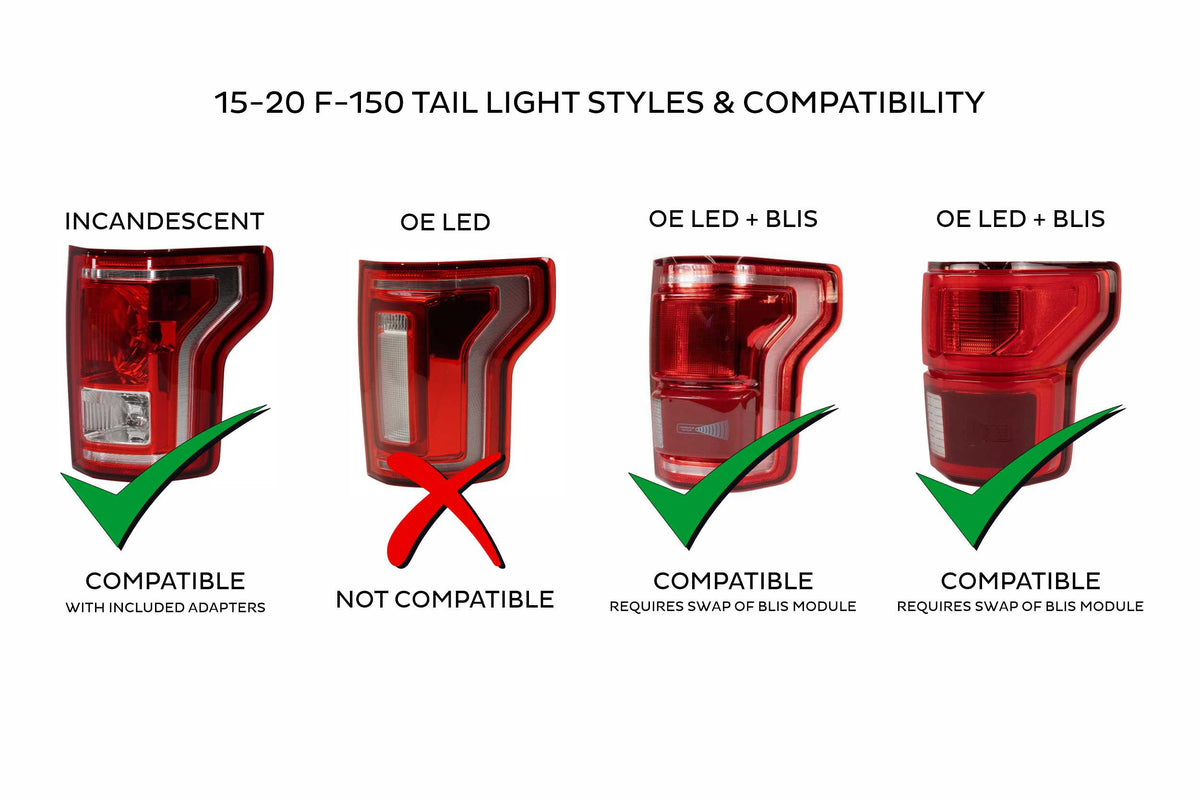 Morimoto - XB LED Tail Lights: Ford F150 (15-20) (Pair / Red) - LF722