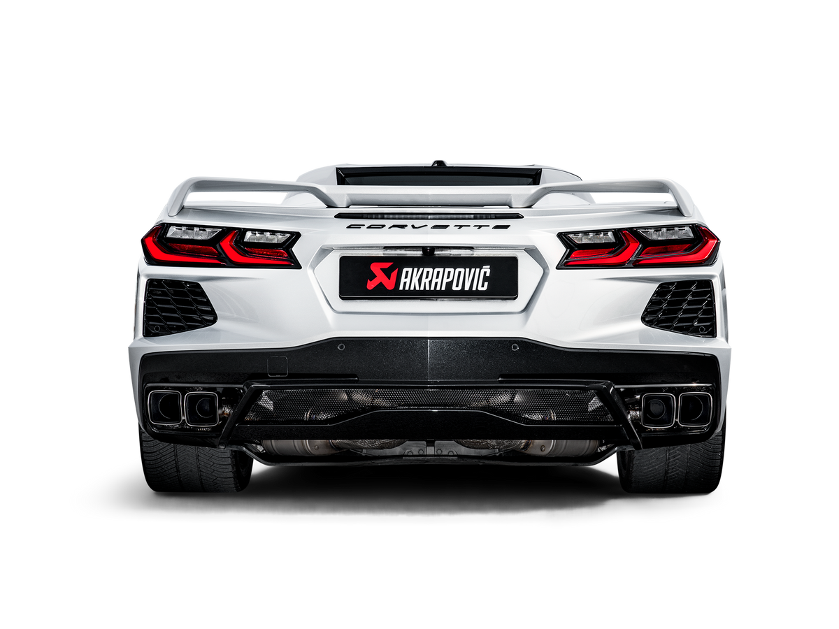 Akrapovic 2020 Chevrolet Corvette Stingray (C8) OPF/GPF Slip-On Line (Titanium) w/ Titanium Tips - S-CO/TI/4