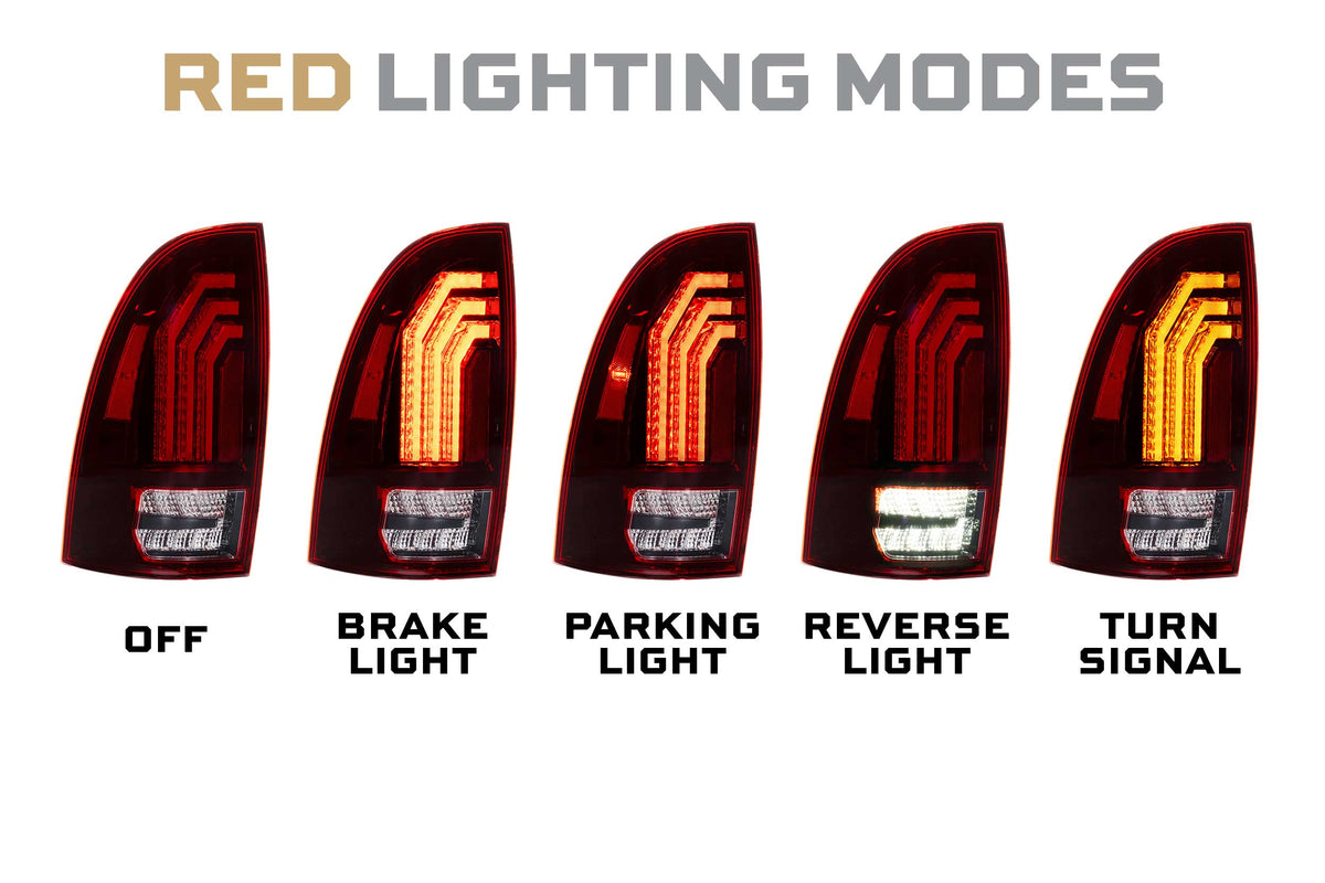 Morimoto - XB LED Tail Lights: Toyota Tacoma (05-15 / Red Lens / Set) - LF726