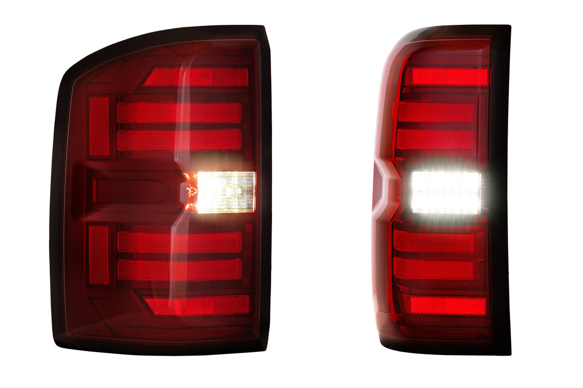 Morimoto - XB LED Tail Lights: GMC Sierra (14-18) (Pair / Red) - LF730