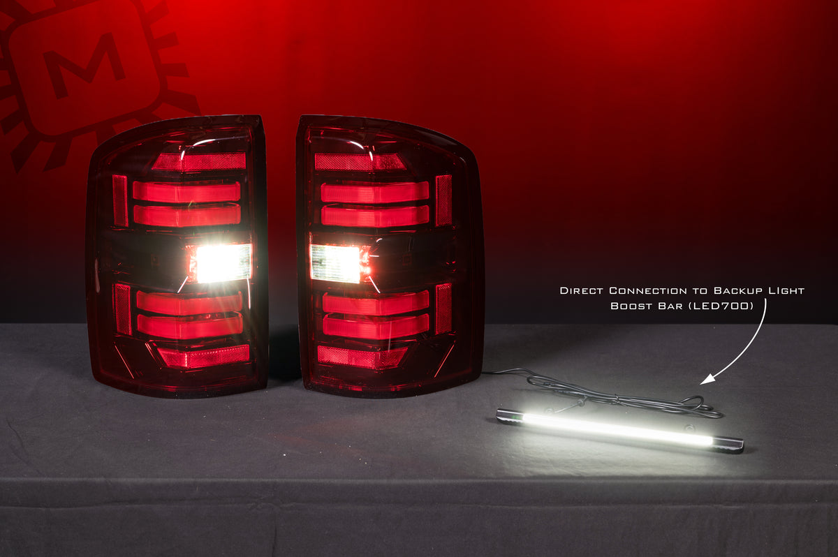 Morimoto - XB LED Tail Lights: GMC Sierra (14-18) (Pair / Red) - LF730