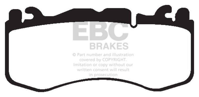 EBC 12+ Aston Martin Vantage 4.7 Yellowstuff Front Brake Pads - DP42174R