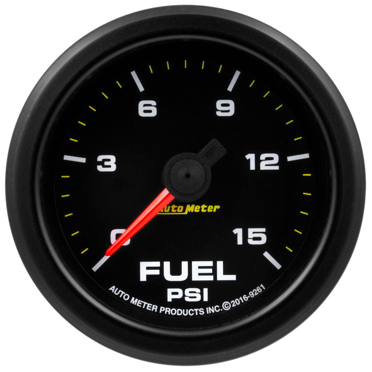 Autometer Extreme Environment 2 1/16in 15psi Fuel Pressure Gauge Stepper Motor w/ Warn - 9261