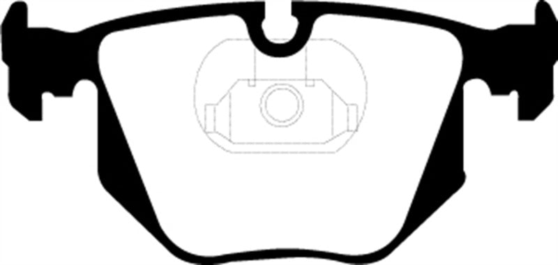 EBC 00-06 BMW X5 3.0 Greenstuff Rear Brake Pads - DP61118 for 2000-2006 BMW X5 - detail view
