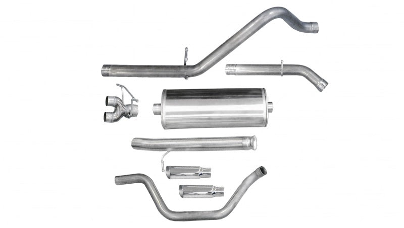 Corsa 2009-2013 Chevrolet Silverado Reg. Cab/Std. Bed 1500 4.8L V8 Polished Sport Cat-Back Exhaust - 24921