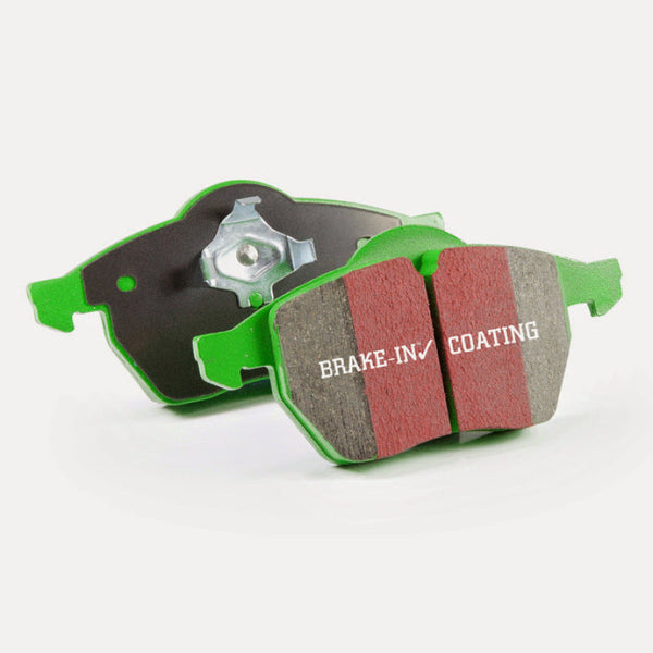 EBC 12-14 Mercedes-Benz C250 (W204) 1.8 Turbo Greenstuff Front Brake Pads - DP21989 for 2008-2015 Mercedes Benz C Class - fro