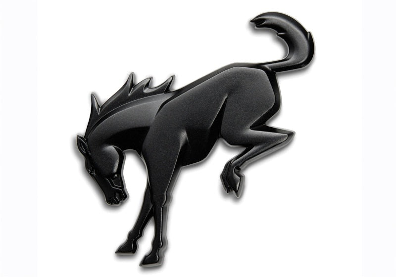 Ford Racing Bronco Rear Emblem - Matte Black - M-1447-BRMB
