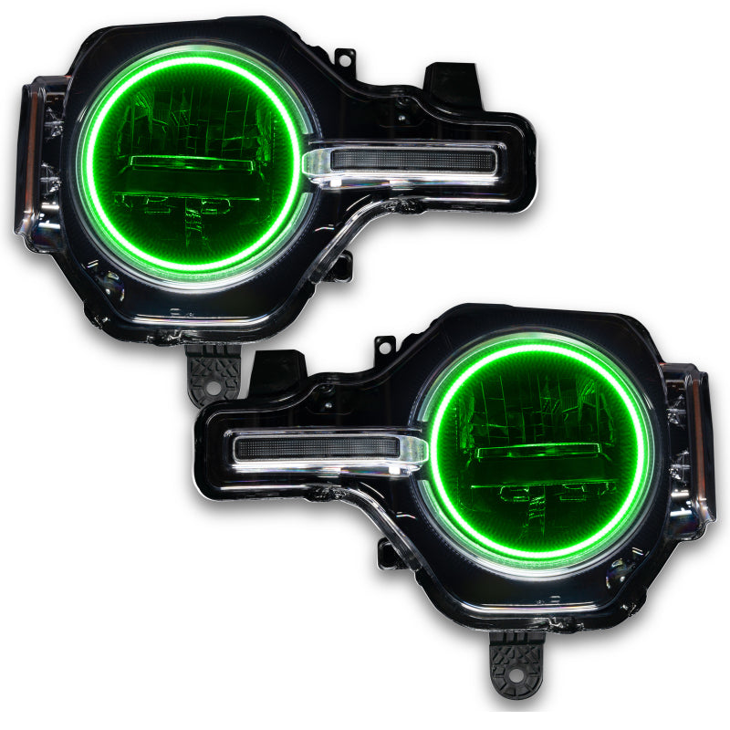 Oracle 2021 Ford Bronco Base Headlight LED Halo Kit - ColorSHIFT - w/ Simple Controller SEE WARRANTY - 1470-504