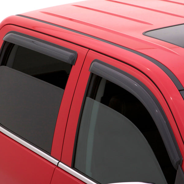 AVS 00-02 Ford Excursion Ventvisor Outside Mount Window Deflectors 4pc - Smoke - 94754 for 2000-2002 Ford Excursion - front v
