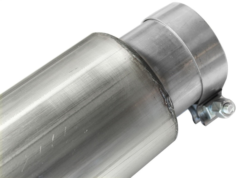 aFe Atlas 5in DPF-Back Aluminized Steel Exh Sys, Ford Diesel Trucks 08-10 V8-6.4L (td) Polished tip - 49-03054-P