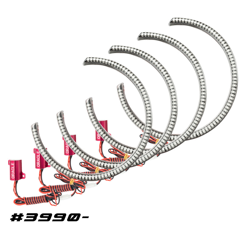 Oracle Dodge Challenger 15-21 LED Waterproof Halo Kit - ColorSHIFT w/o Controller SEE WARRANTY - 3990-334