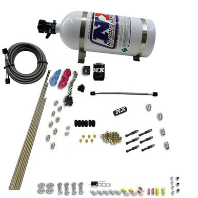 Nitrous Express 6 Cyl Dry Direct Port Nitrous Kit w/ 12lb Bottle - 93066-12