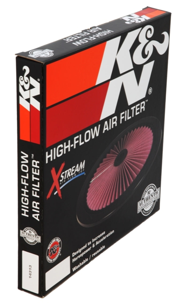 K&N X-Stream Top Filter X-Stream 16in OD - Black - 66-1601 by K&N Engineering - package contents