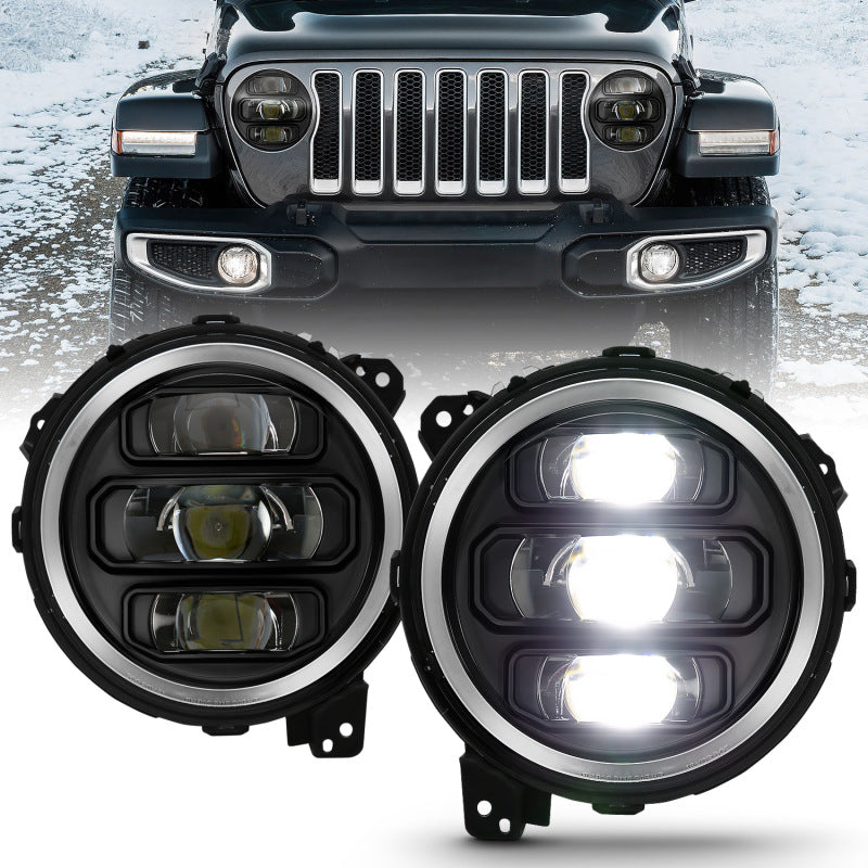 ANZO 2018-2023 Jeep Wrangler Full Led ProjectorH.L Black - 111466