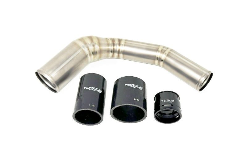 Torque Solution 2022+ Subaru WRX / 19-23 Subaru Ascent Titanium Top Mount Charge Pipe - Brushed - TS-SU-812