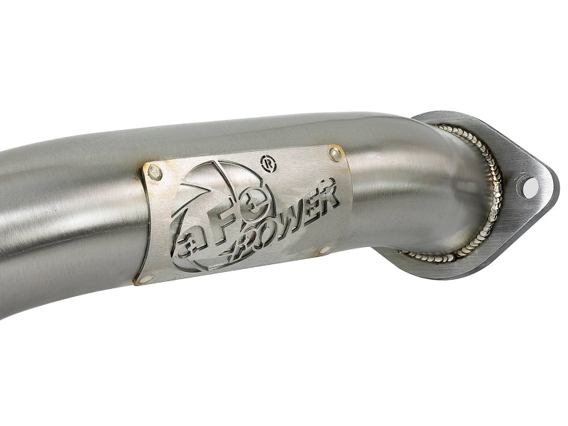 aFe Takeda 2.5in 304 SS Axle-Back Exhaust w/ Polished Tips 16-18 Infiniti Q50 V6-3.0L (tt) - 49-36130NM-P