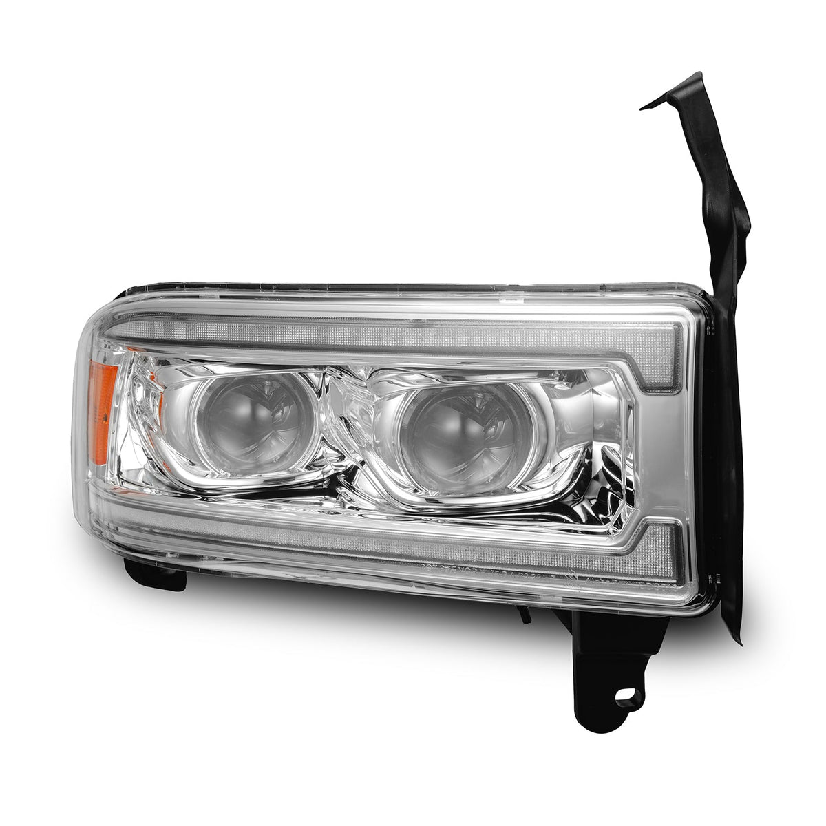 AlphaRex 94-01 Dodge Ram 1500 LUXX LED Headlights Chrome w/ Activ. Light Seq. Signal and SB DRL - 880354 for 1994-2001 Dodge 