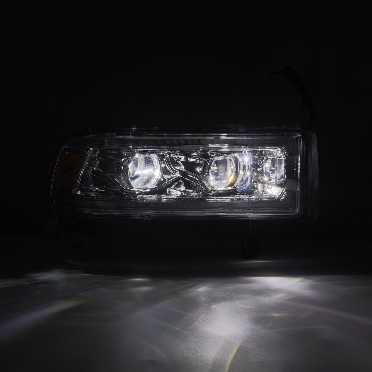 AlphaRex 94-01 Dodge Ram 1500 LUXX LED Headlights Chrome w/ Activ. Light Seq. Signal and SB DRL - 880354 for 1994-2001 Dodge 
