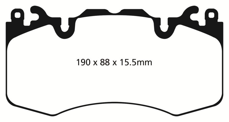 EBC 13+ Land Rover Range Rover 3.0 Supercharged Yellowstuff Front Brake Pads - DP42064R