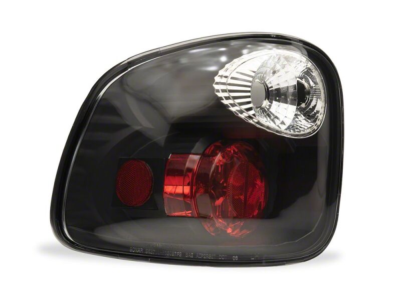 Raxiom 01-03 Ford F-150 Flareside Axial Series Euro Style Tail Lights- Black Housing- Clear Lens - T598101 - close-up view