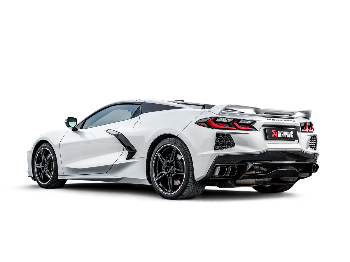 Akrapovic 2020 Chevrolet Corvette Stingray (C8) OPF/GPF Slip-On Line (Titanium) w/ Titanium Tips - S-CO/TI/4