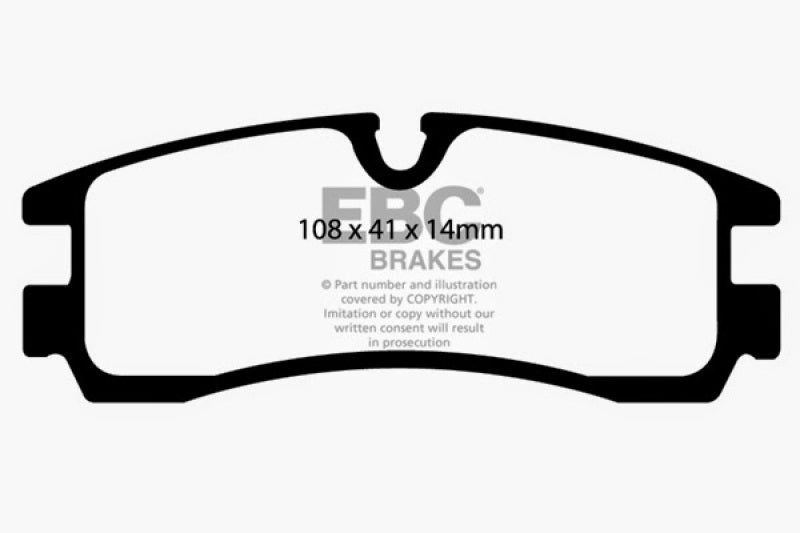 EBC 98-04 Cadillac Seville 4.6 Redstuff Rear Brake Pads - DP31621/2C