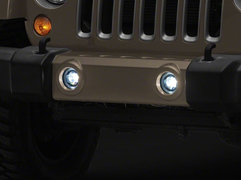 Raxiom 07-18 Jeep Wrangler JK LED Fog Lights with Amber Turn Signals - J238997 - close-up view 6