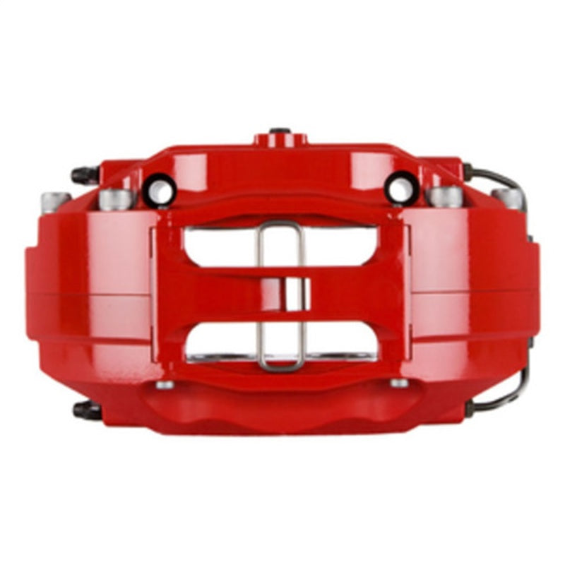 StopTech BBK 01-07 BMW M3 (E46) Rear 4 Piston 355x32 Red Calipers Slotted Two Piece Rotors - 83.137.0047.71