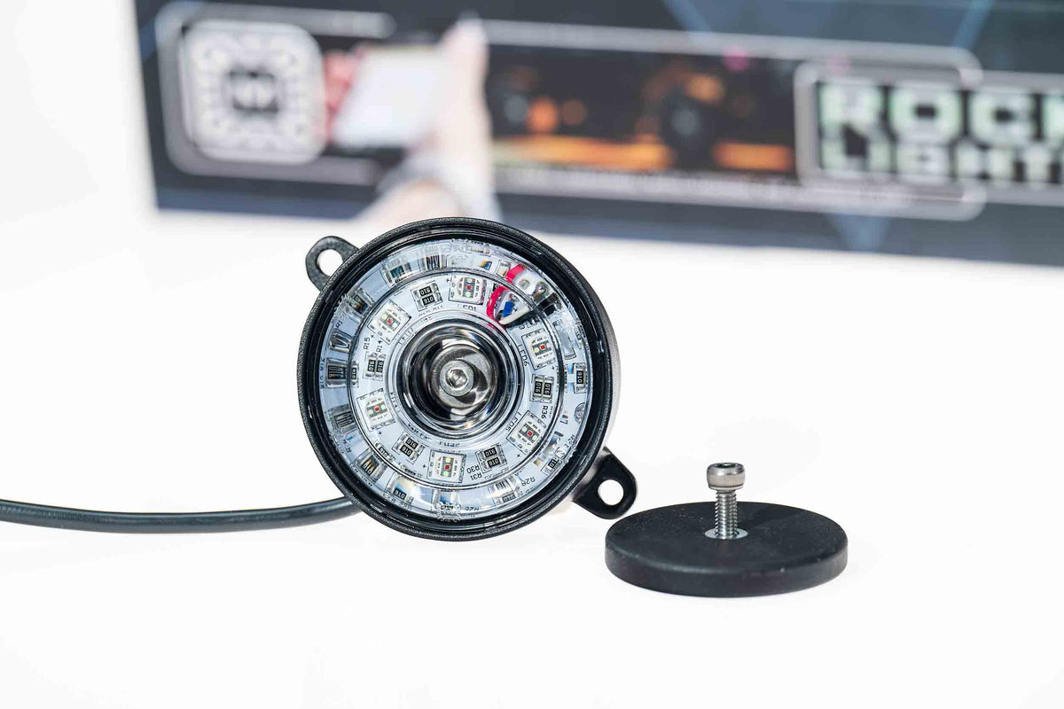 Morimoto - Rock Light Parts: RGB Puck w/ input wiring (Single) - XRL55