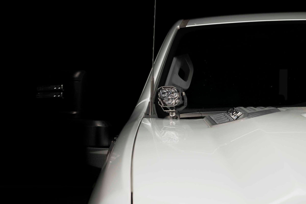 Morimoto - Ditch Light Brackets: Silverado HD (20+ / Set) - BAF073