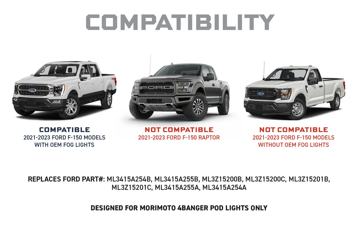 Morimoto - Fog Kit: Ford F-150 (NCS Yellow) - BAF071-KIT-HAL-N-Y