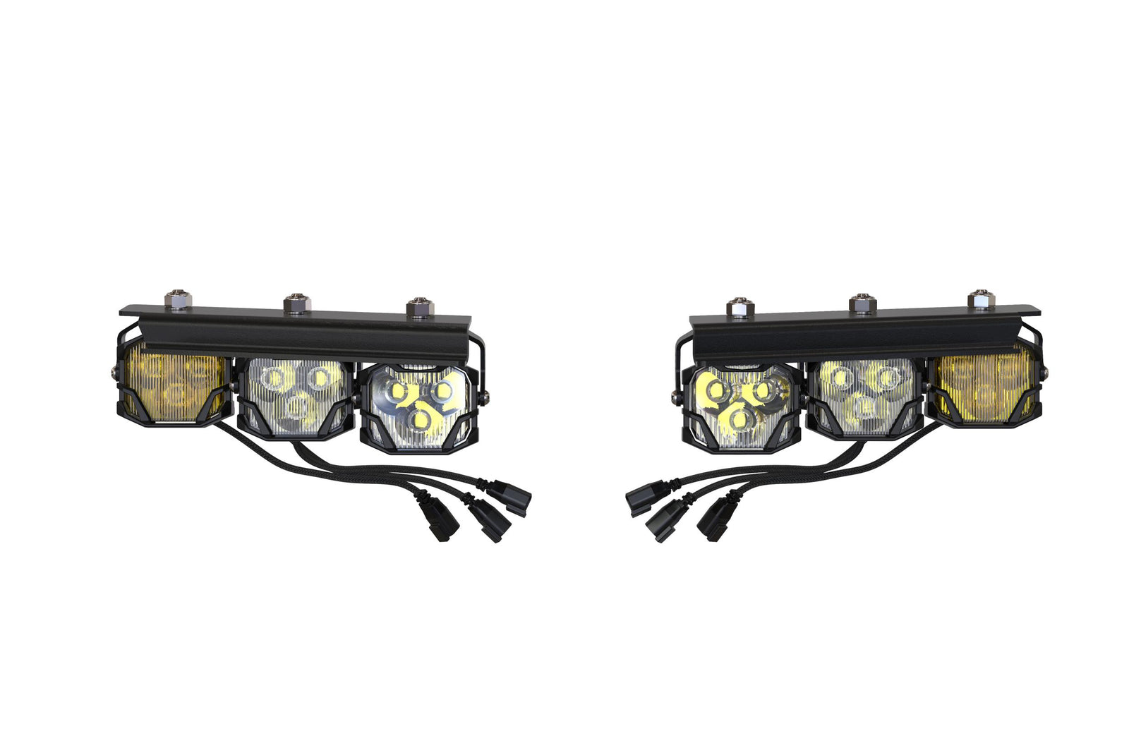 Morimoto - 4Banger Triple Fog Kit: 2021+ Bronco (brackets only) - BAF069