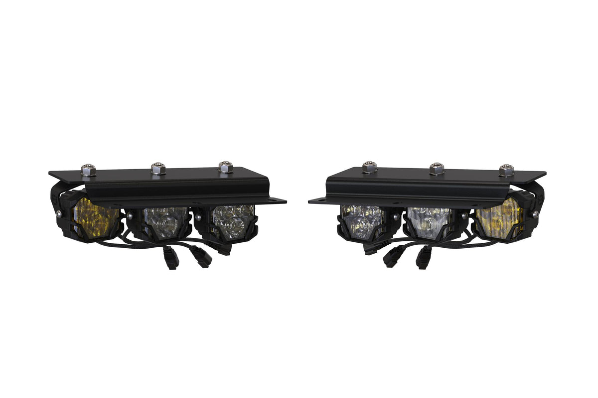 Morimoto - 4Banger Triple Fog Kit: 2021+ Bronco (brackets only) - BAF069