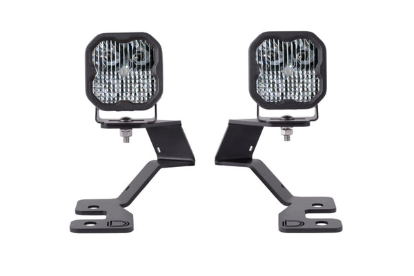 Diode Dynamics 2021 Ford Bronco SS3 LED Ditch Light Kit Sport White Combo - DD7138 for 2021-2026 Ford Bronco - front view